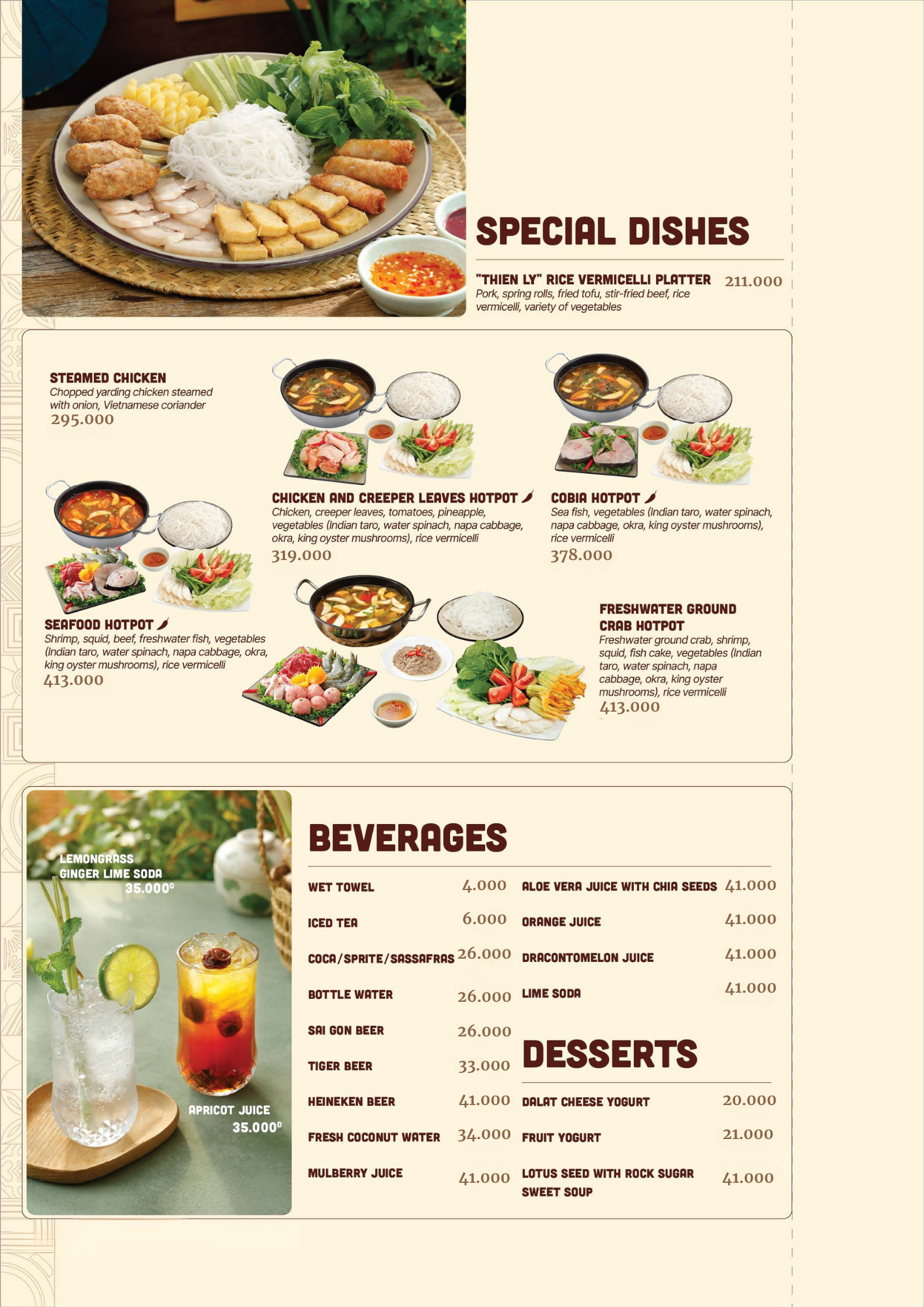 提供正宗越南传统晚餐