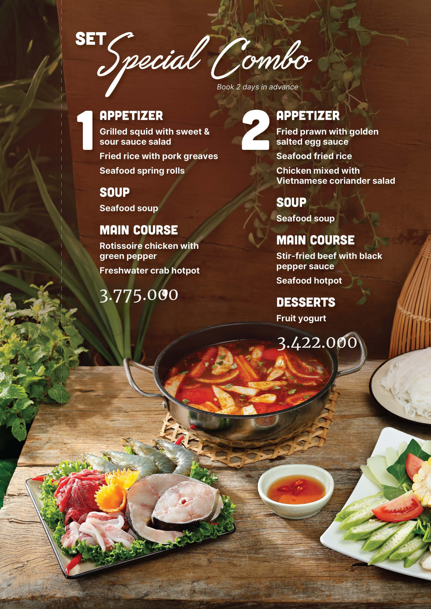 提供正宗越南传统晚餐