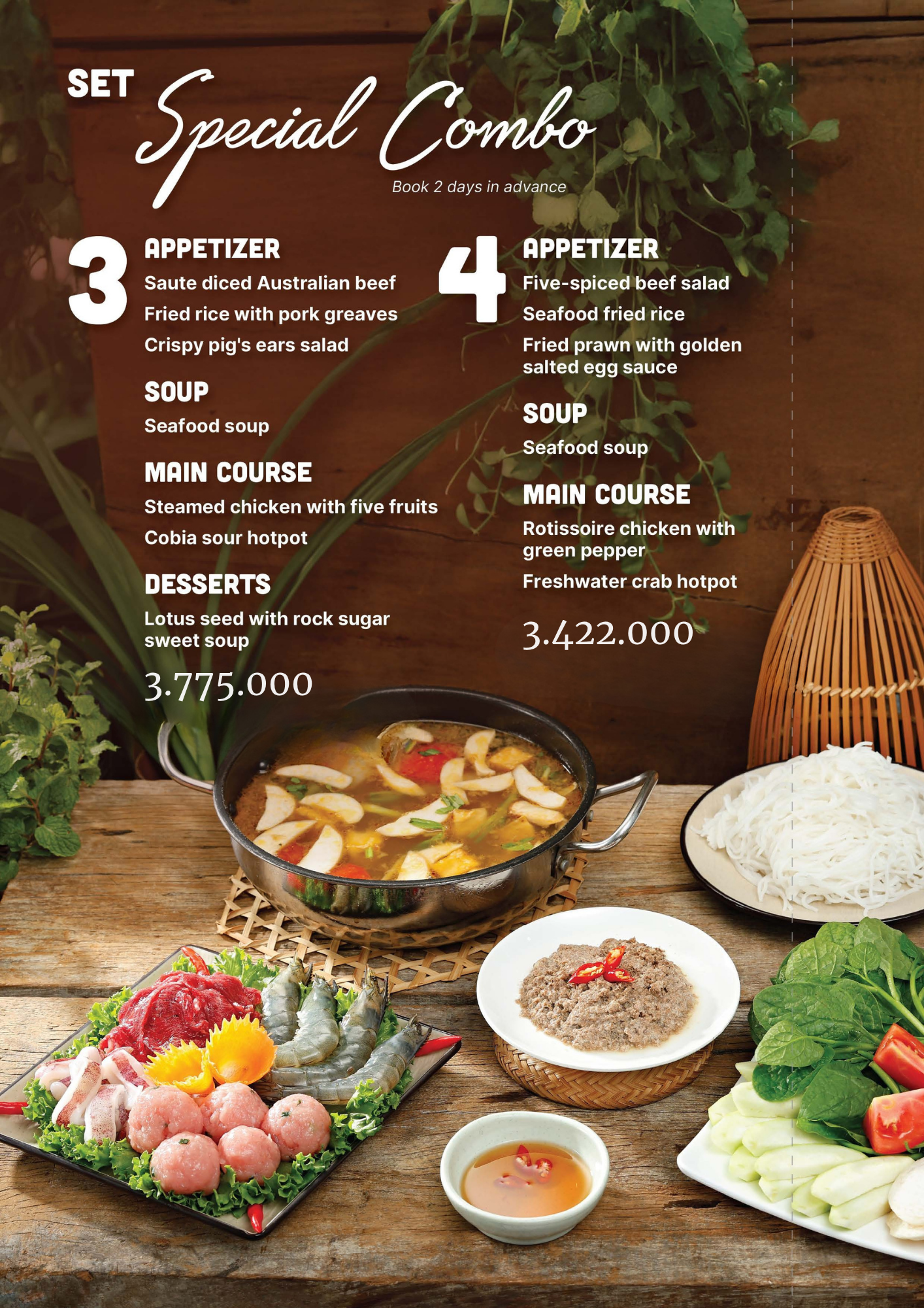 提供正宗越南传统晚餐