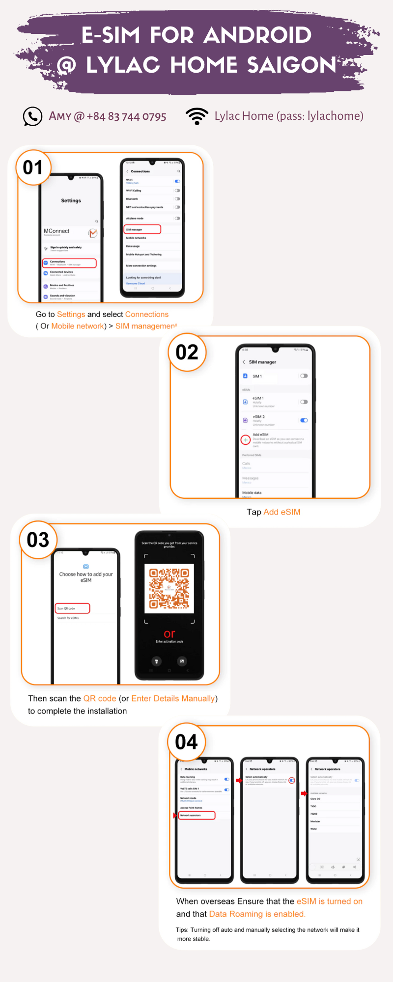 越南国内 eSIM Turbo Viettel 套餐，5-15 天，每日 5GB 4G 数据流量 | 24 小时即时电子邮件送达