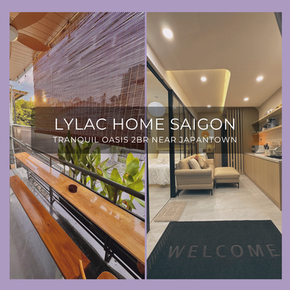 LYLAC Home Saigon NBK - Tranquil 2BR with Balcony in D1 near Japantown